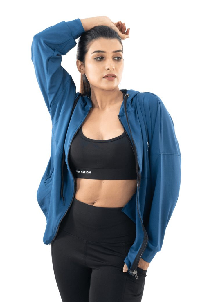 AirForce Blue Primary Hooded Jacket - HNAthleisure