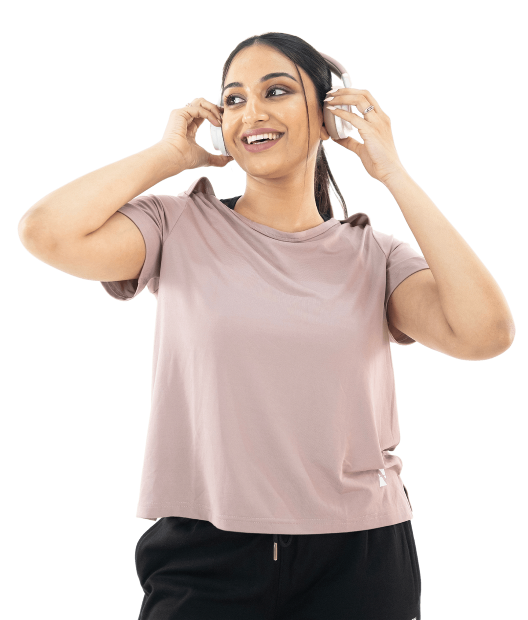 Ashrose Pink EEZY Tee - HNAthleisure