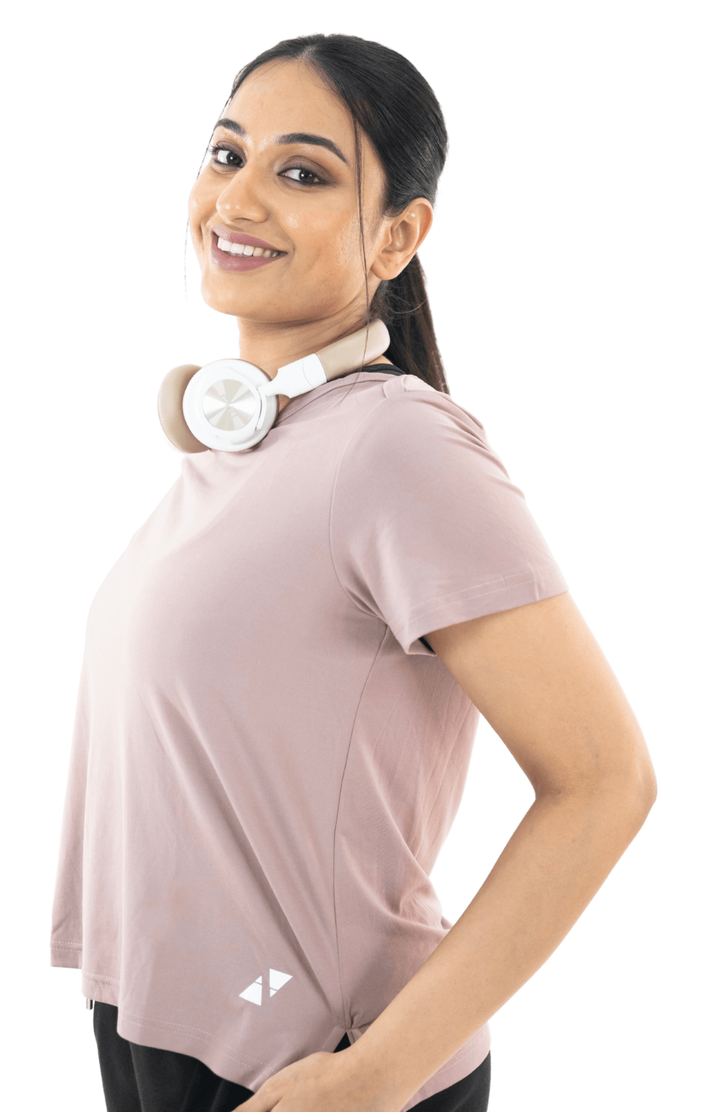 Ashrose Pink EEZY Tee - HNAthleisure