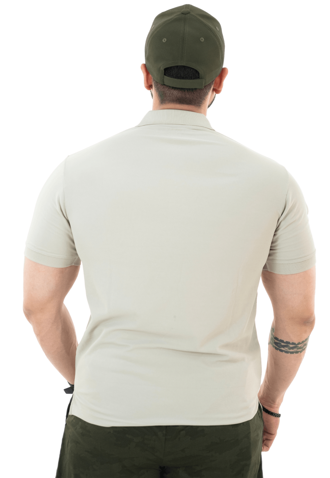 Beige Mars Polo T-shirt - HNAthleisure