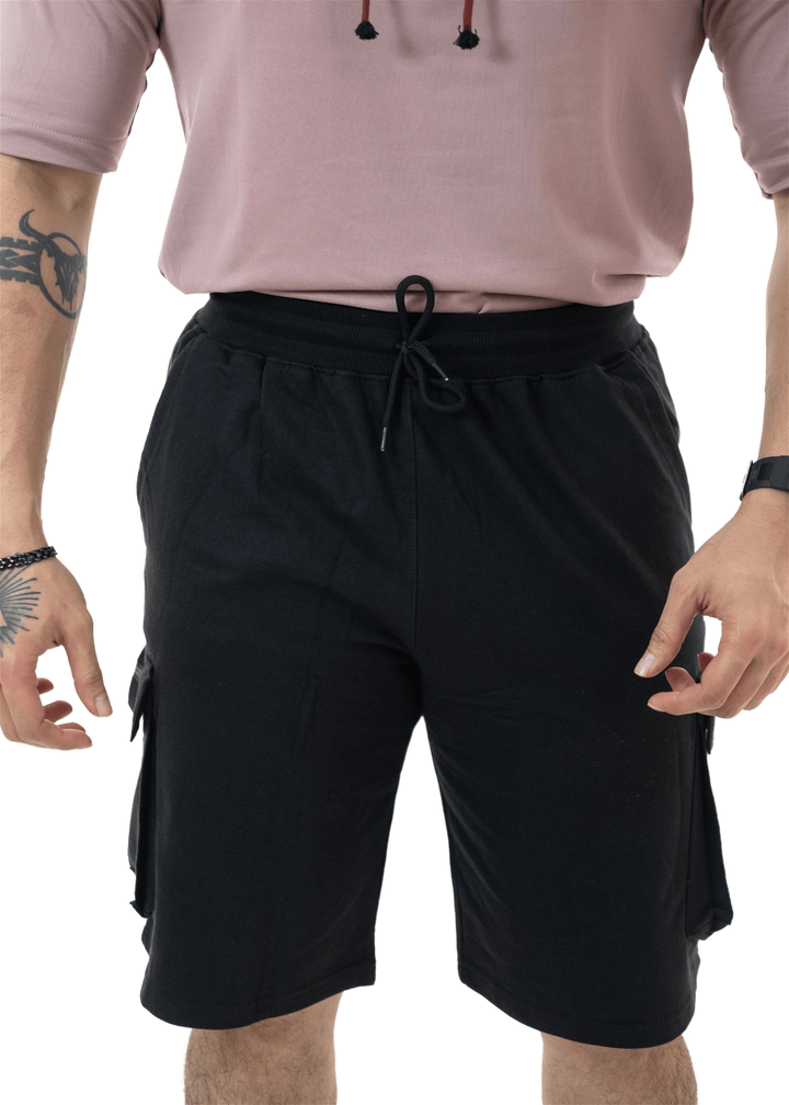 Black Essential Cargo Shorts - HNAthleisure