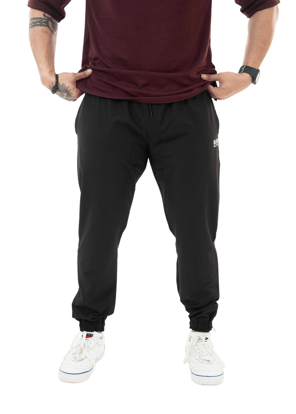 Black Feather Run Joggers - HNAthleisure