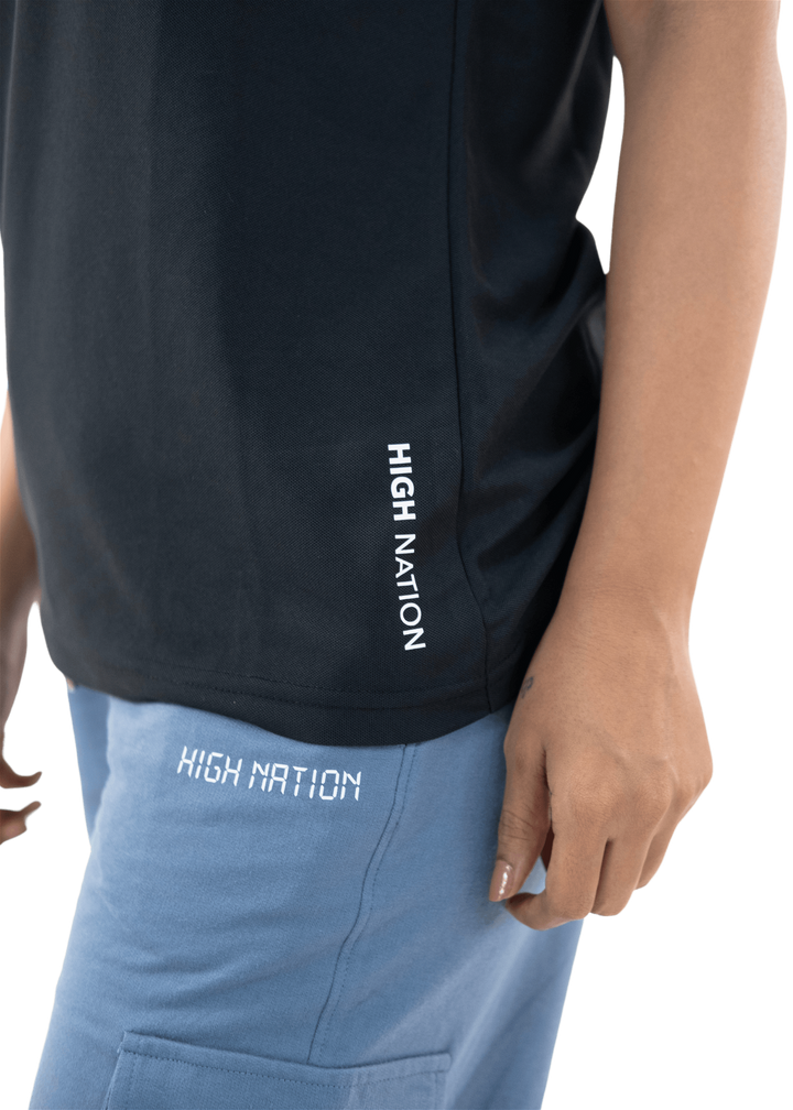 Black Mars Polo Tee - HNAthleisure