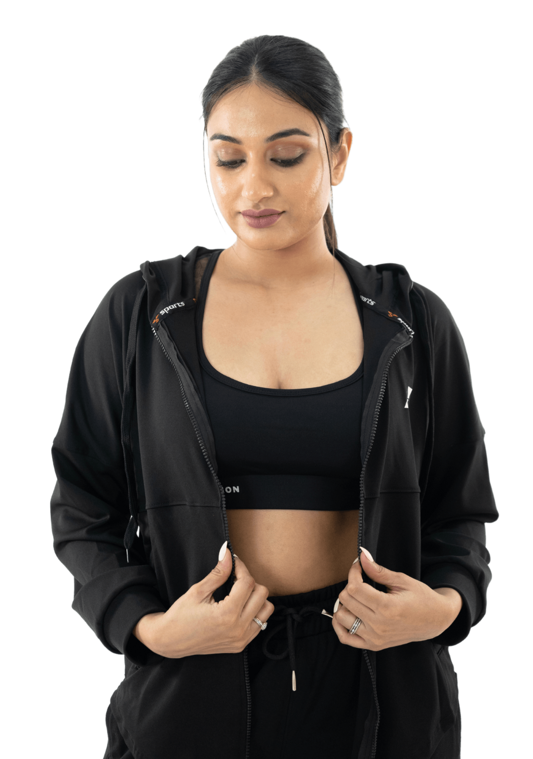 Black Primary Hooded Jacket - HNAthleisure