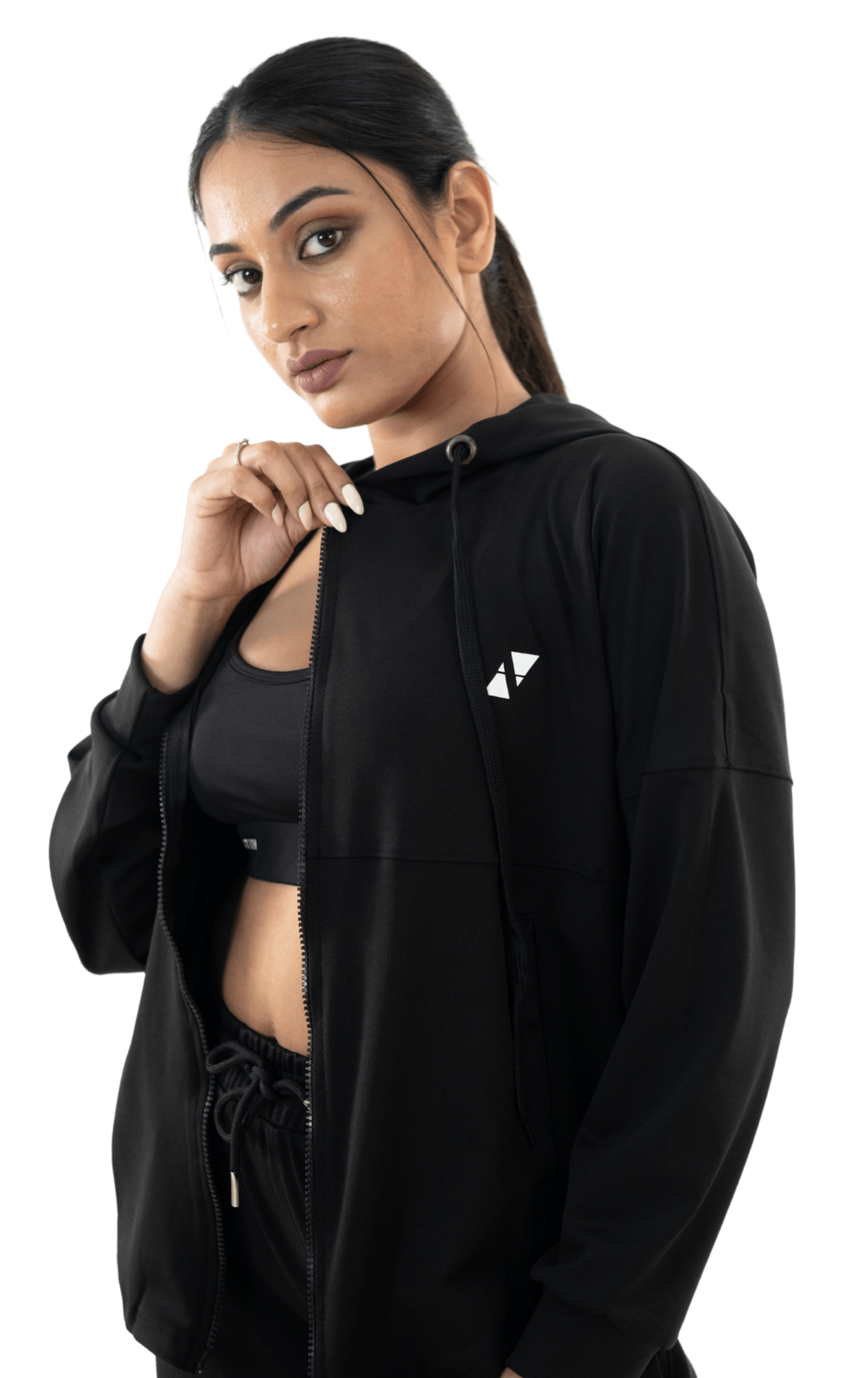 Black Primary Hooded Jacket - HNAthleisure