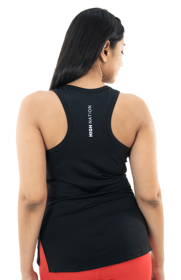 Black Solid Tank Top - HNAthleisure