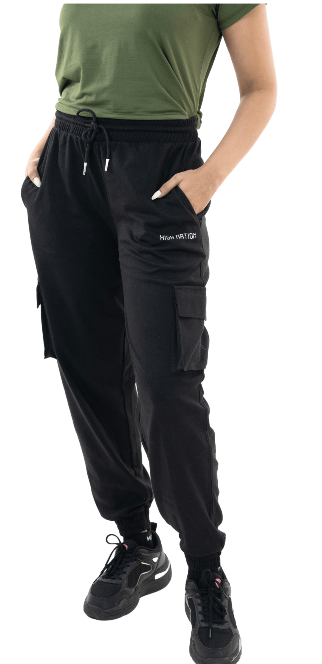 Black Utility Cargo Joggers - HNAthleisure