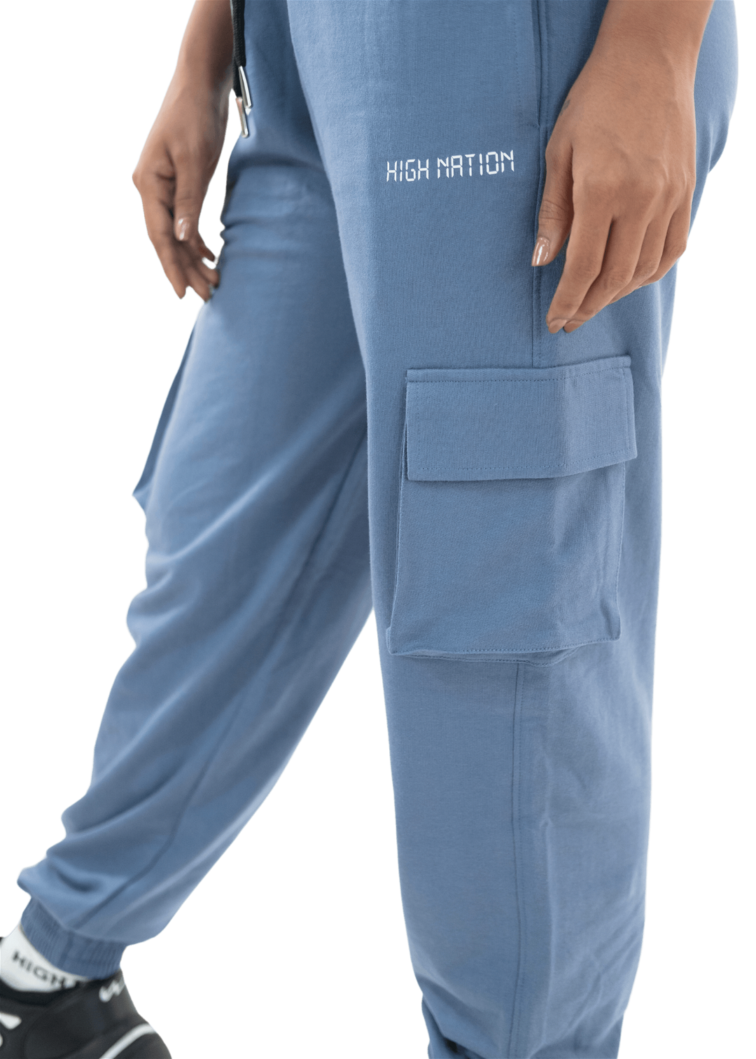 Blue Utility Cargo Joggers - HNAthleisure