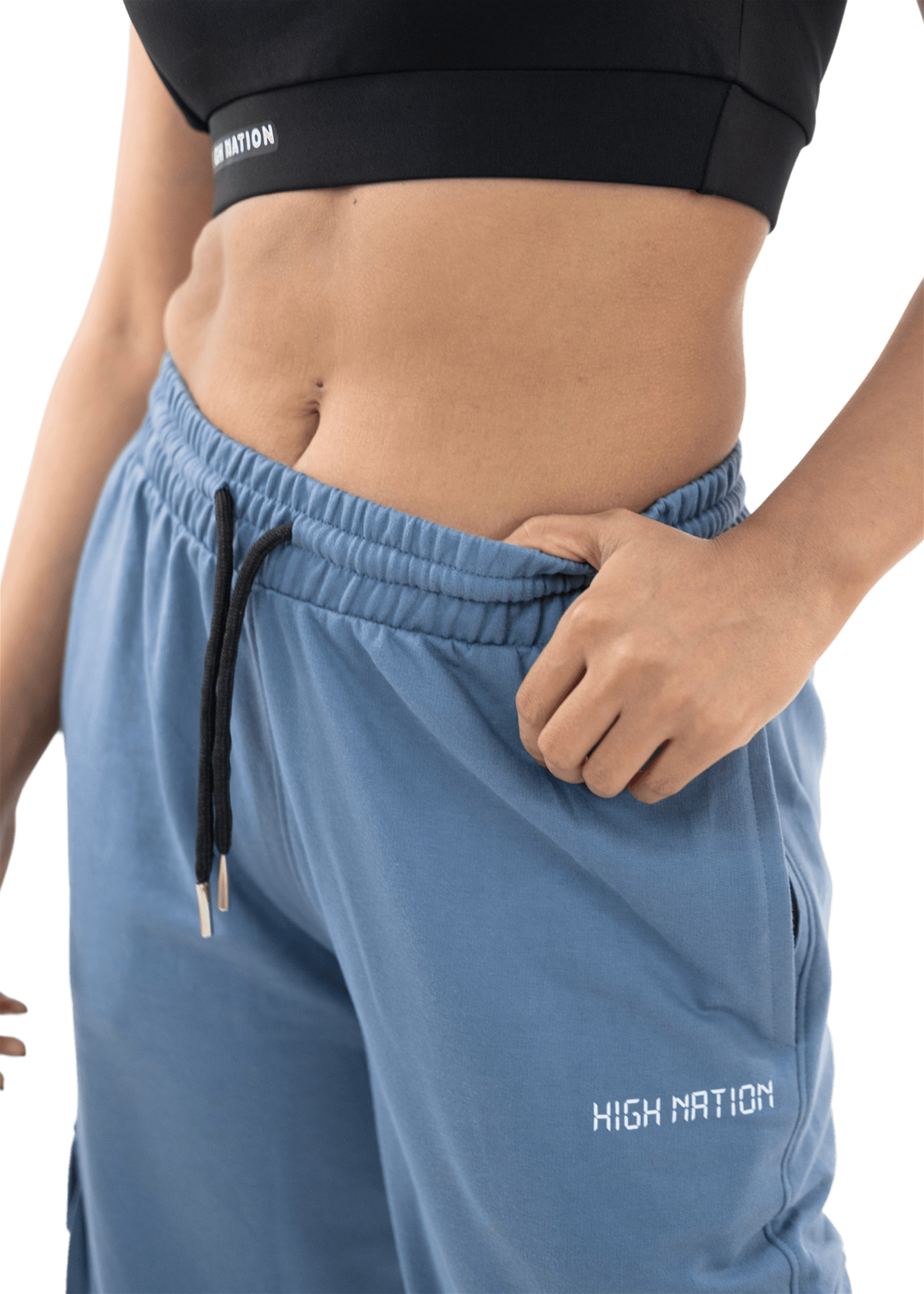 Blue Utility Cargo Joggers - HNAthleisure