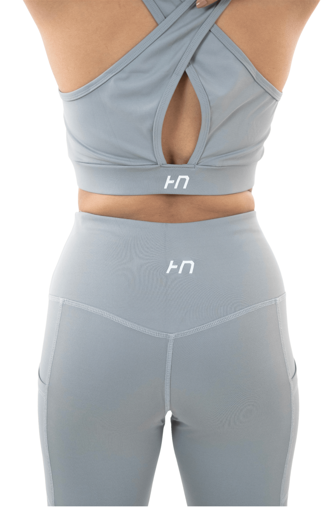 Grey High Waist Capri Pant - HNAthleisure