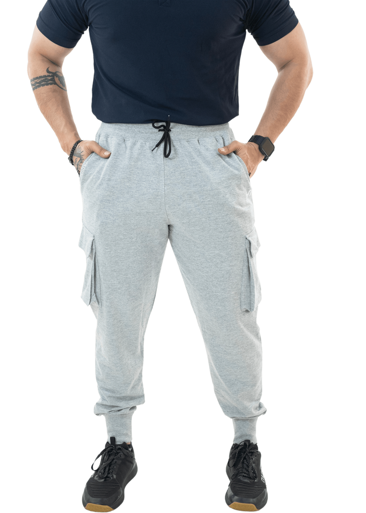Grey Melange The Ultimate Cargo Joggers - HNAthleisure