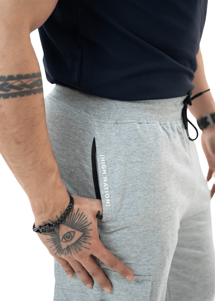 Grey Melange The Ultimate Cargo Joggers - HNAthleisure