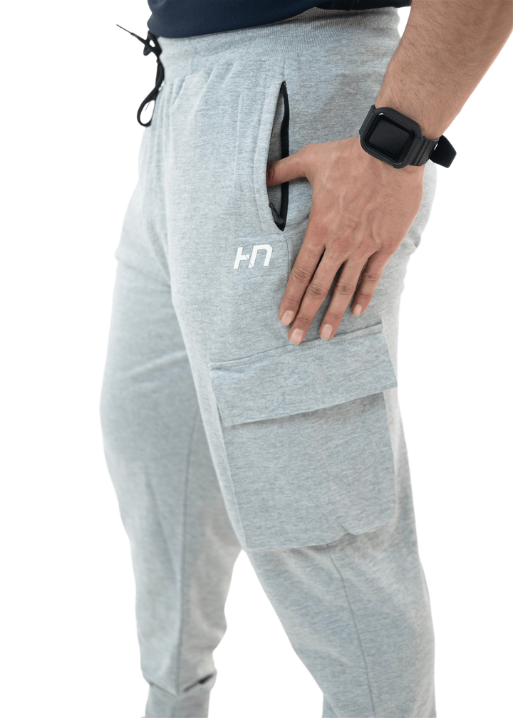 Grey Melange The Ultimate Cargo Joggers - HNAthleisure
