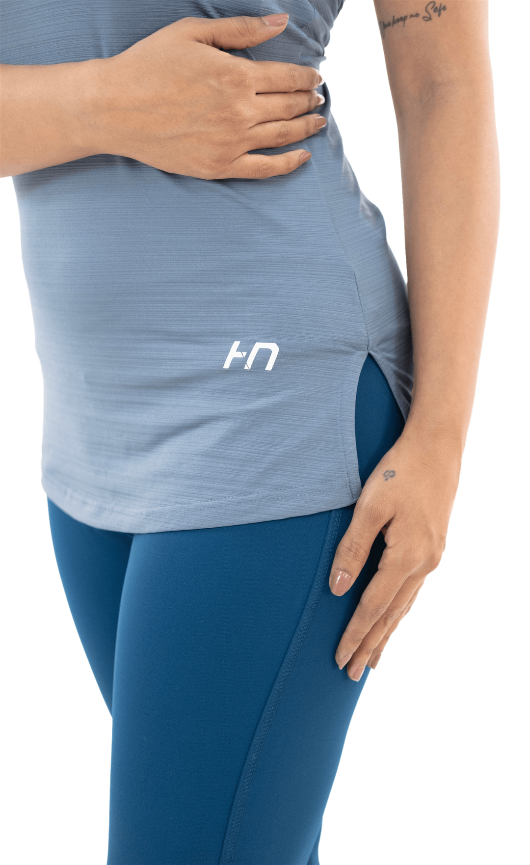 Grey Solid Tank Top - HNAthleisure