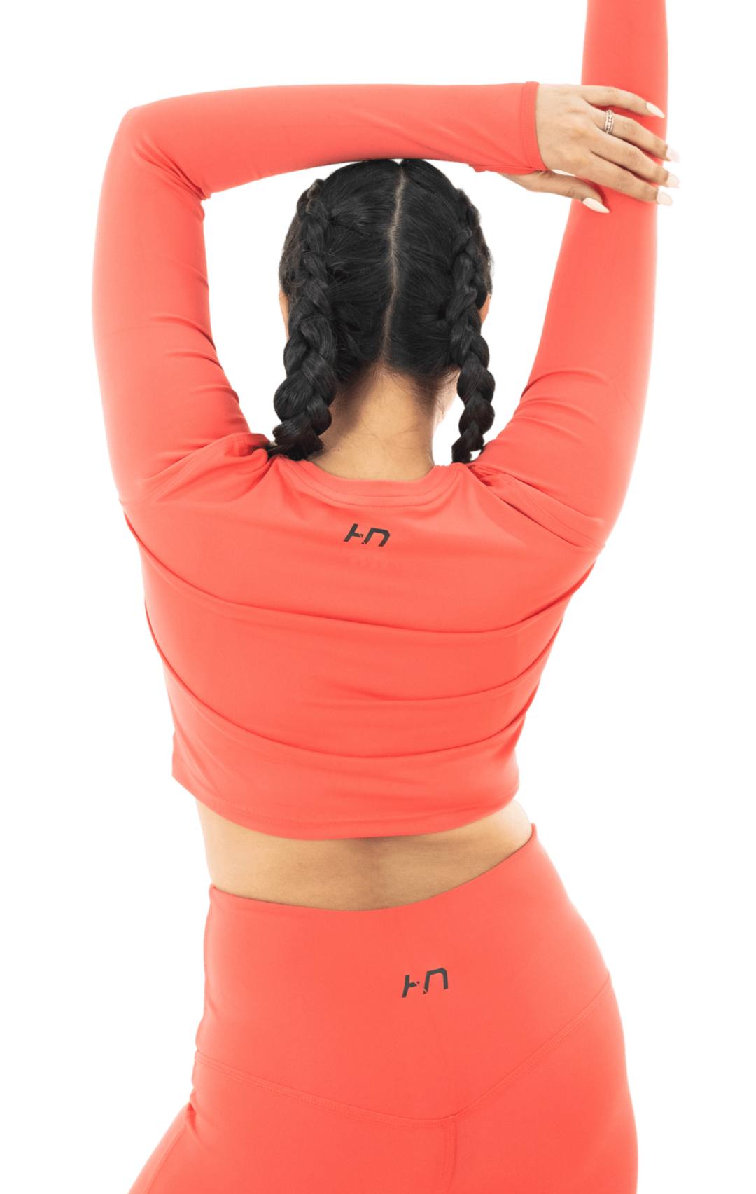 Hot Coral Orange Active Co-Ord Set - HNAthleisure