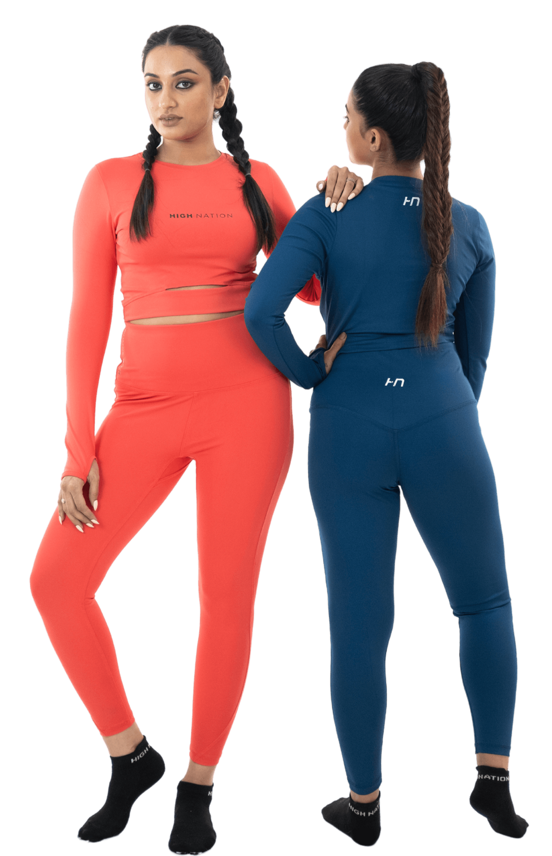 Hot Coral Orange Active Co-Ord Set - HNAthleisure