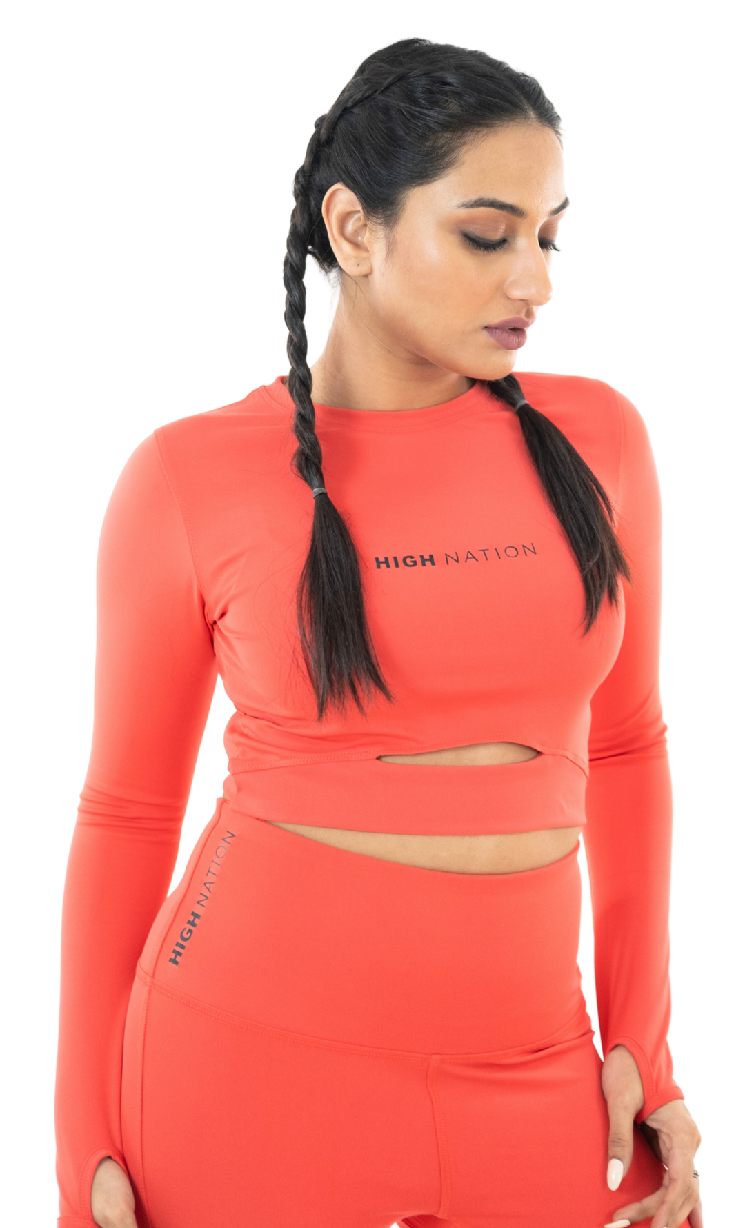 Hot Coral Orange Legging - HNAthleisure