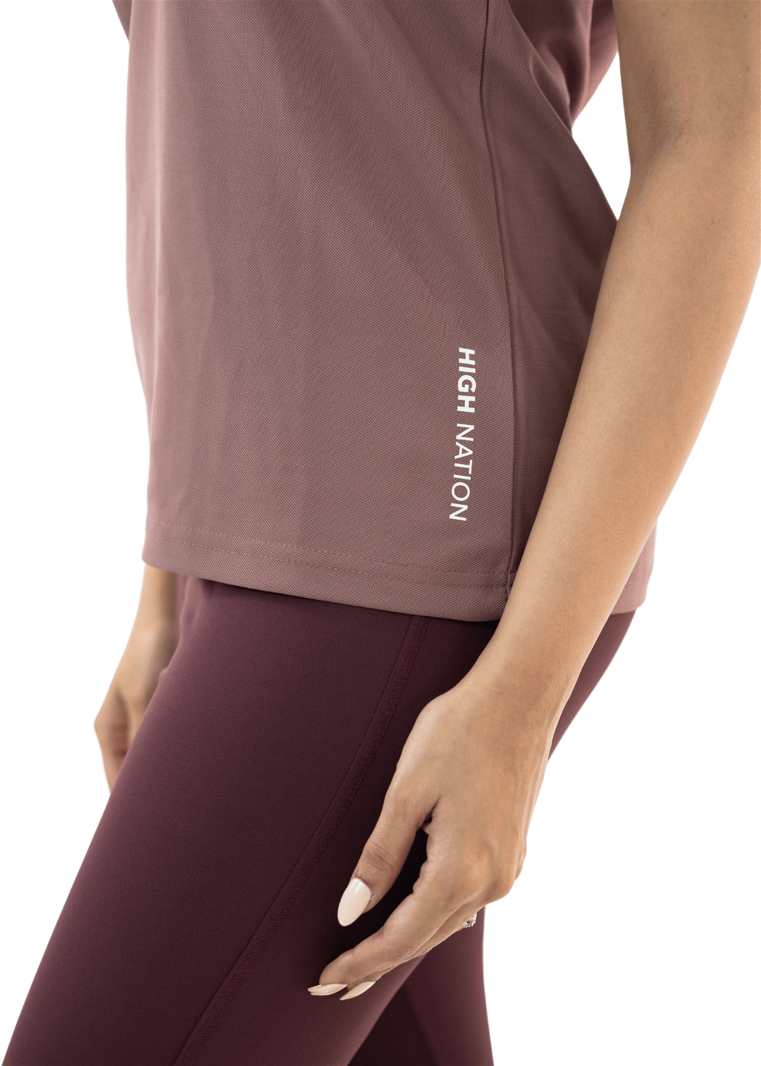 Mauve Brown Mars Polo Tee - HNAthleisure