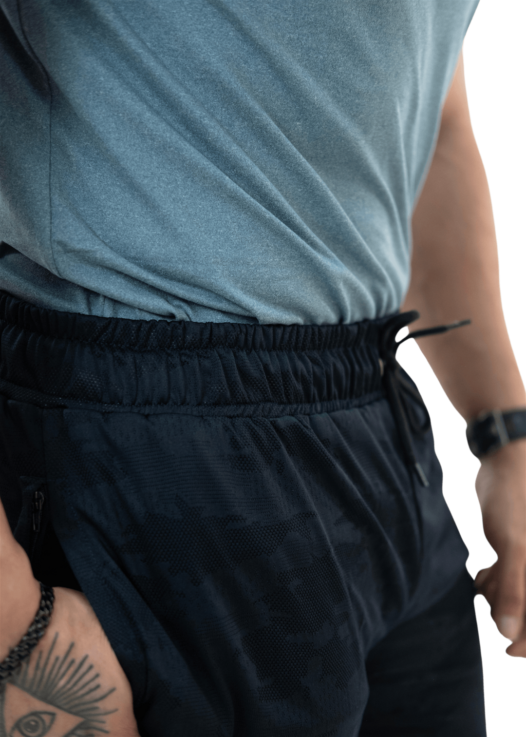 Navy Blue 2Layer Performance Shorts - HNAthleisure