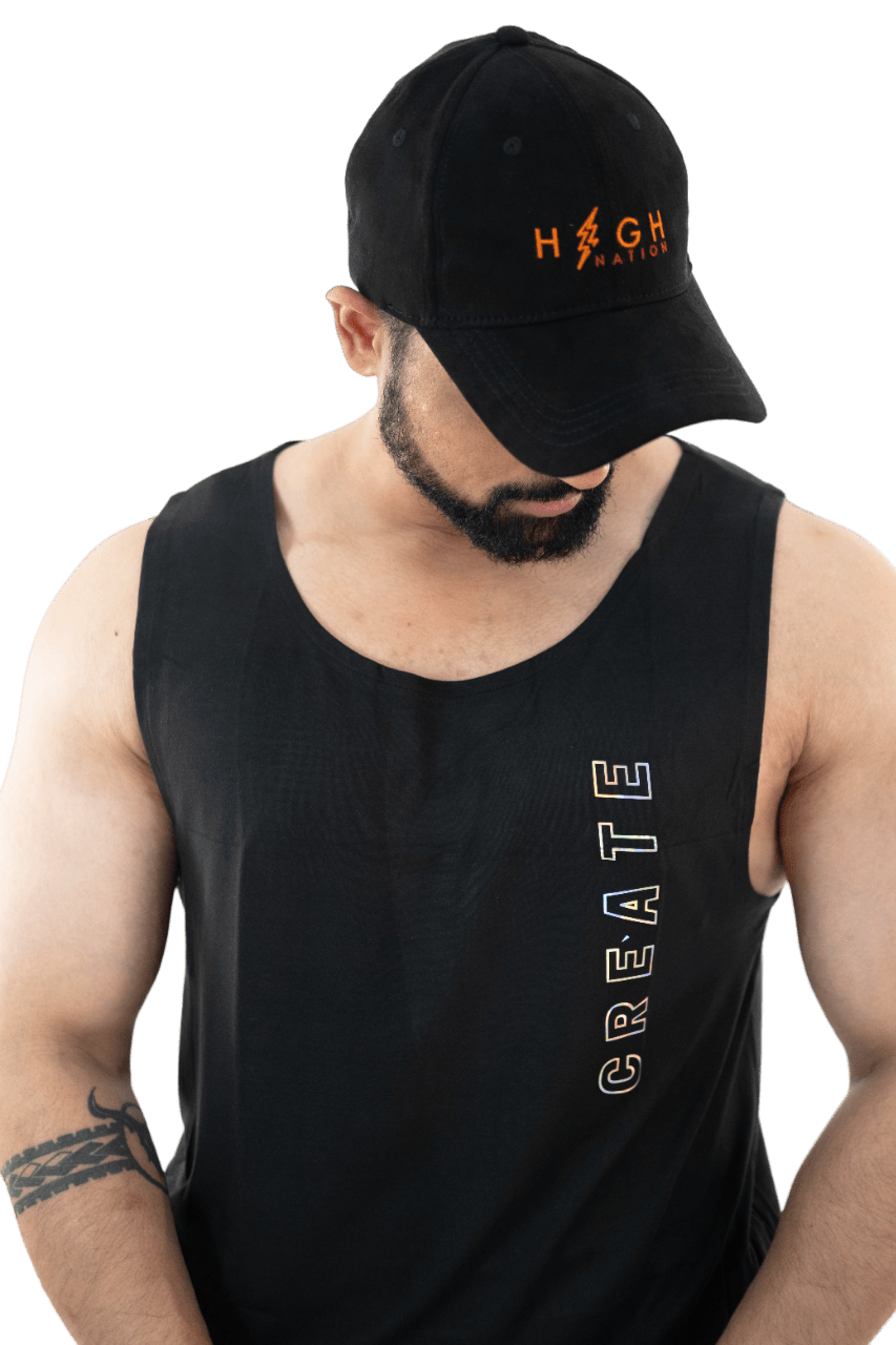 NoVA Men's Black Solid Vest - HNAthleisure