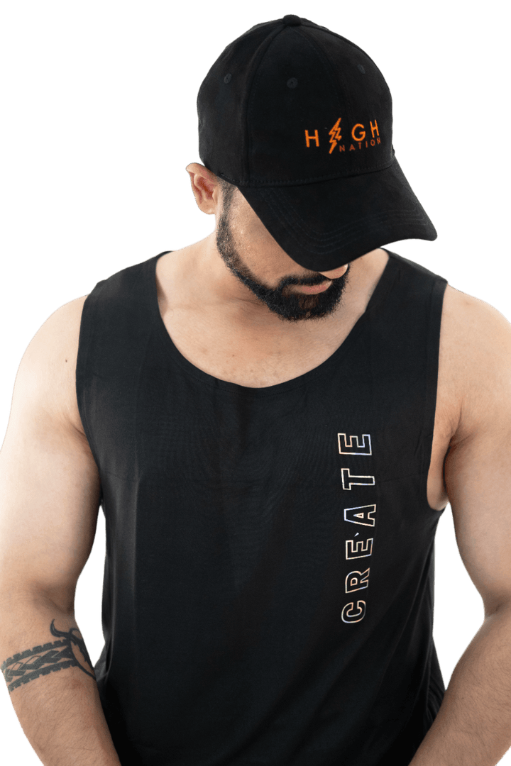 NoVA Men's Black Solid Vest - HNAthleisure