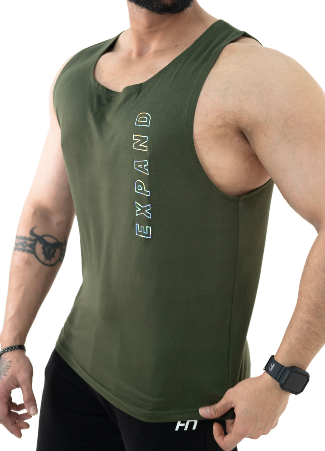 NoVa Olive Green Solid Vest - HNAthleisure
