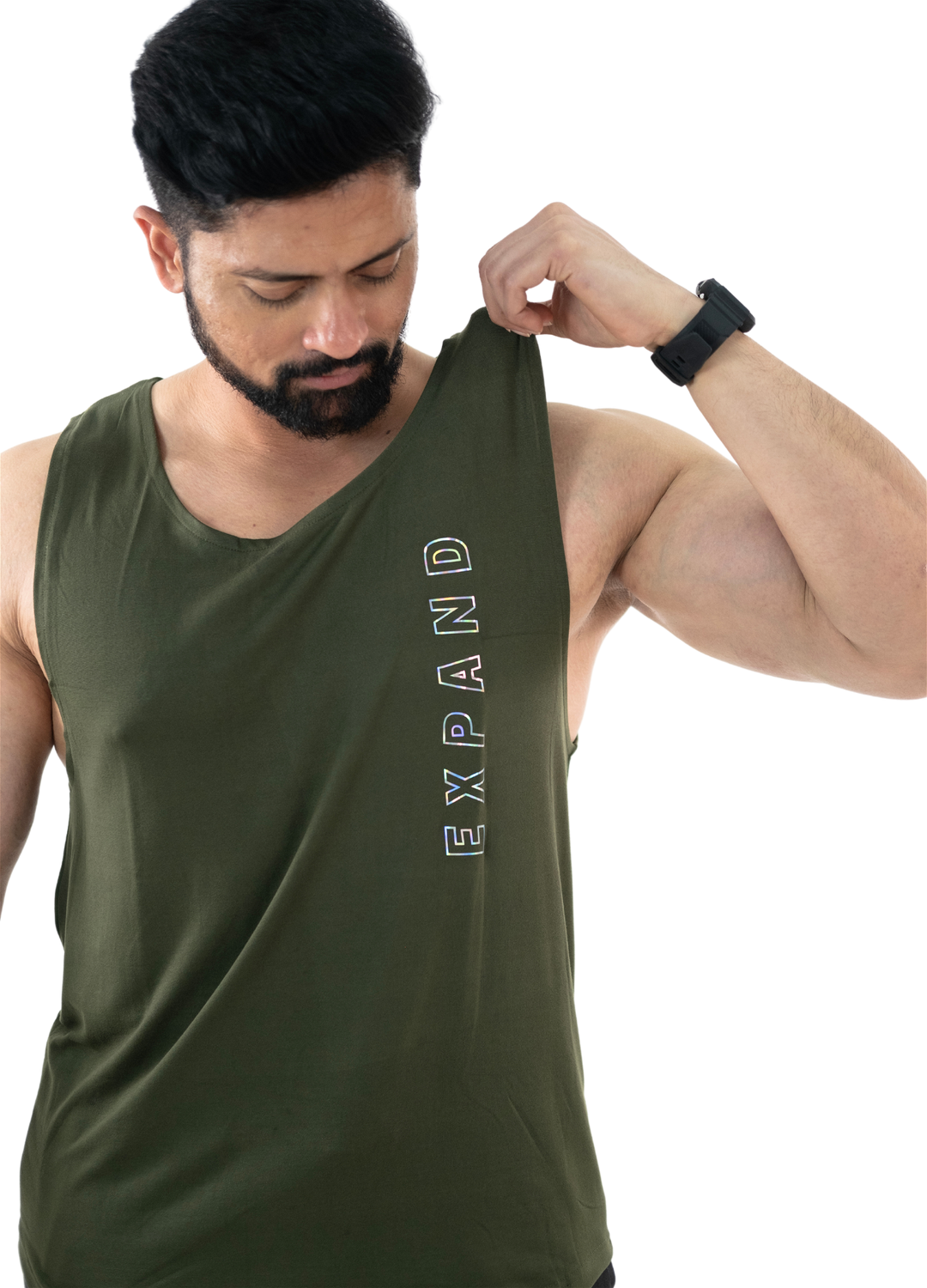 NoVa Olive Green Solid Vest - HNAthleisure