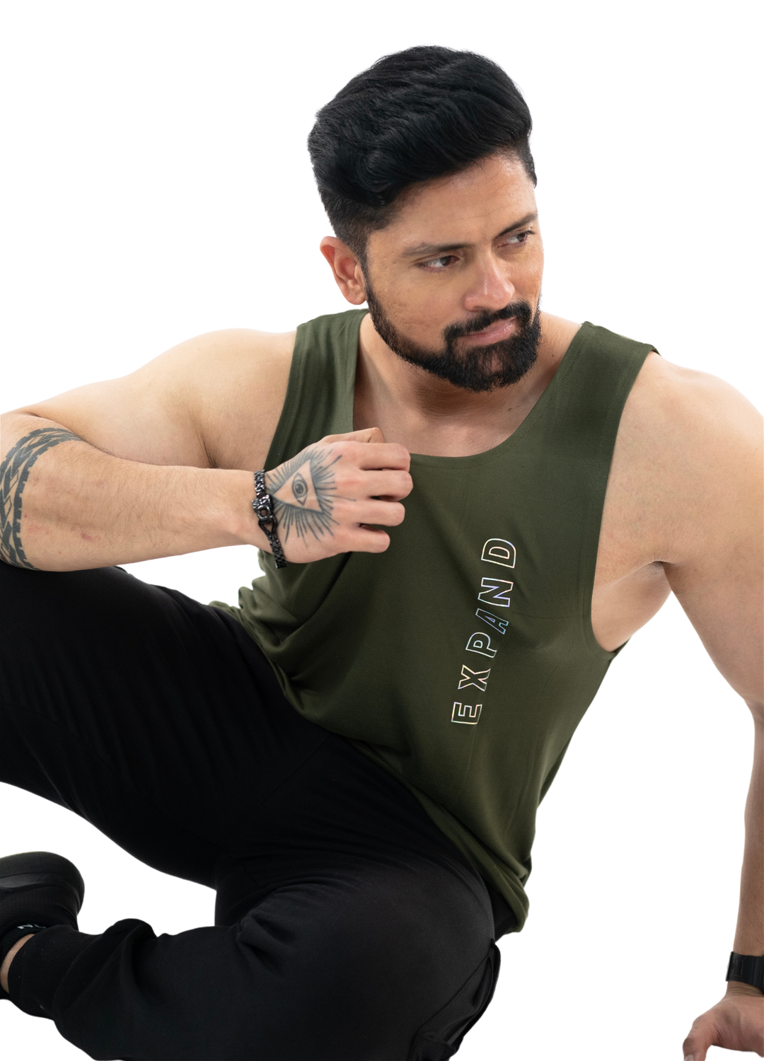 NoVa Olive Green Solid Vest - HNAthleisure