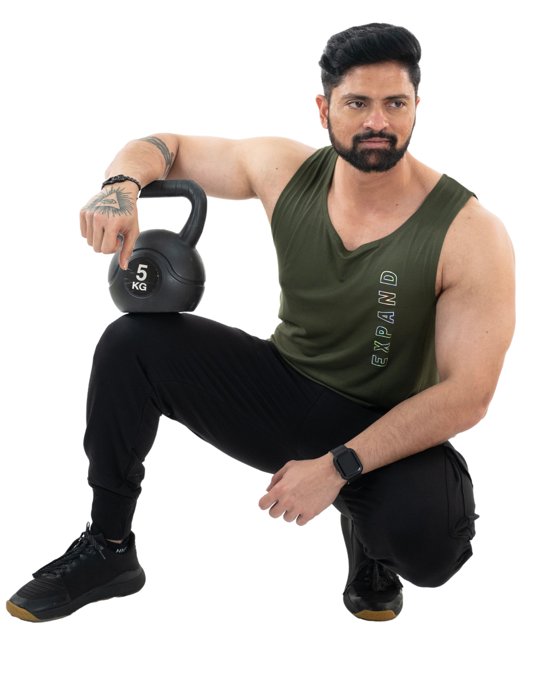 NoVa Olive Green Solid Vest - HNAthleisure