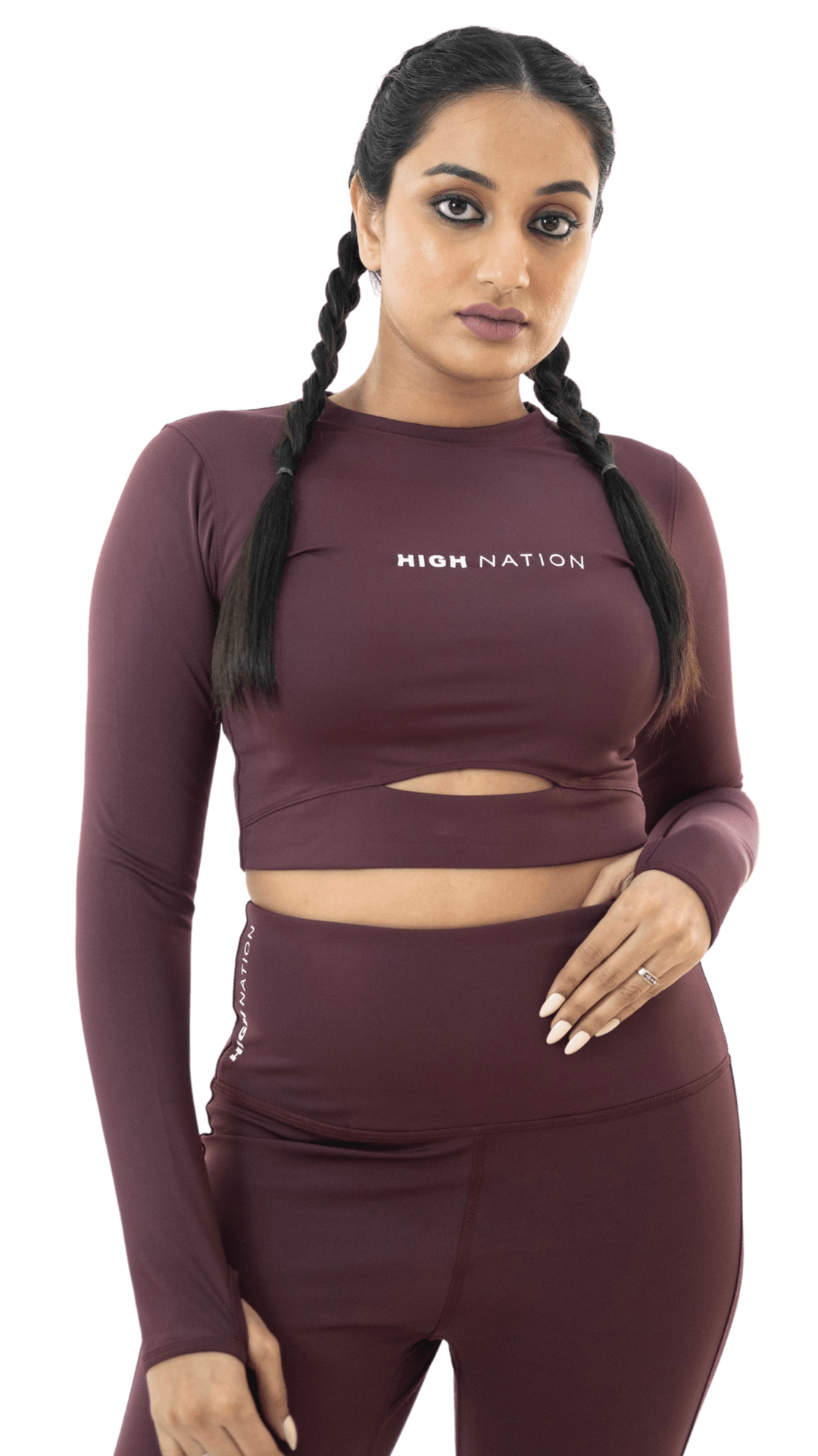 Wine Red Active Co-Ord Set - HNAthleisure