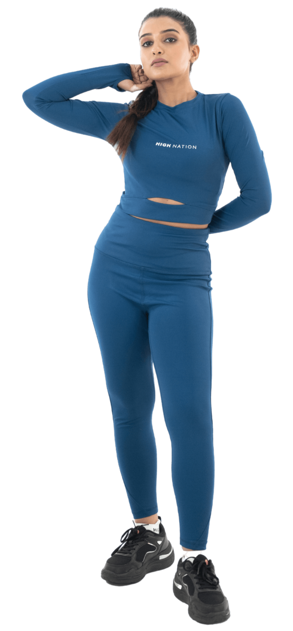Airforce CropTop Legging Set