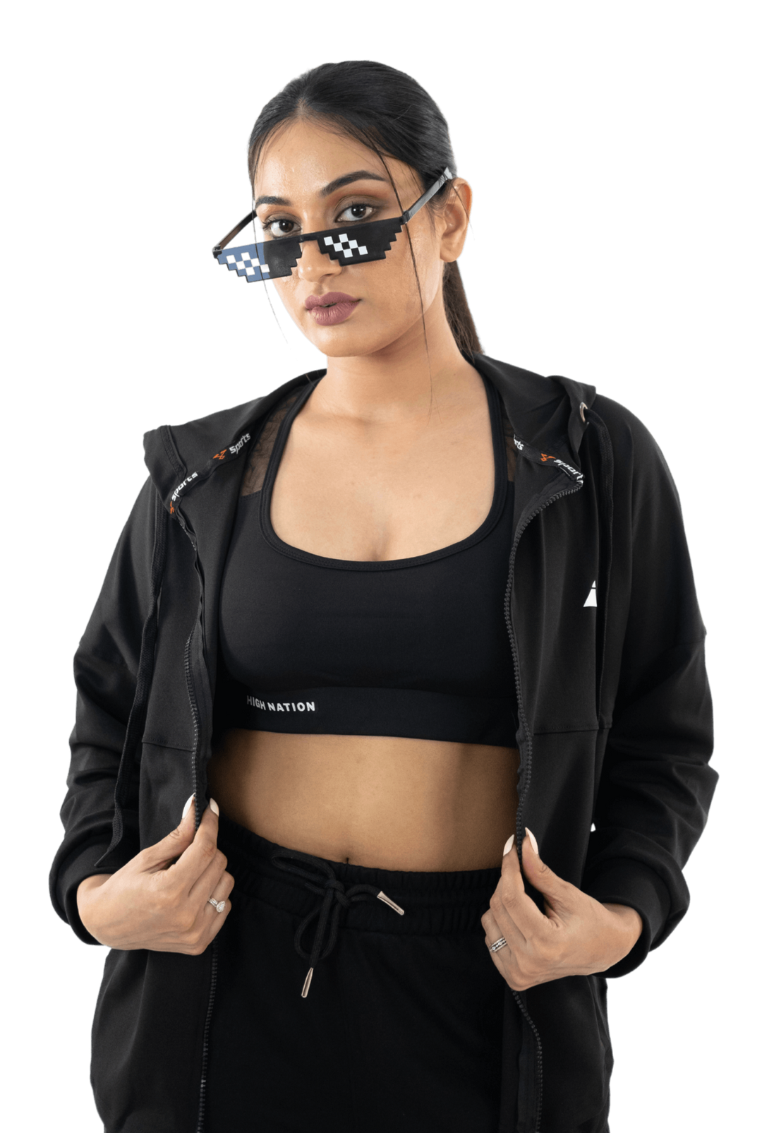 Black Primary Hooded Jacket - HNAthleisure