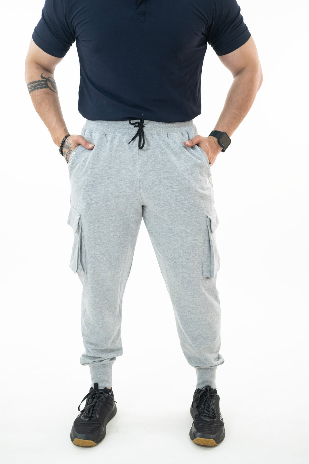 Grey Melange The Ultimate Cargo Joggers - HNAthleisure