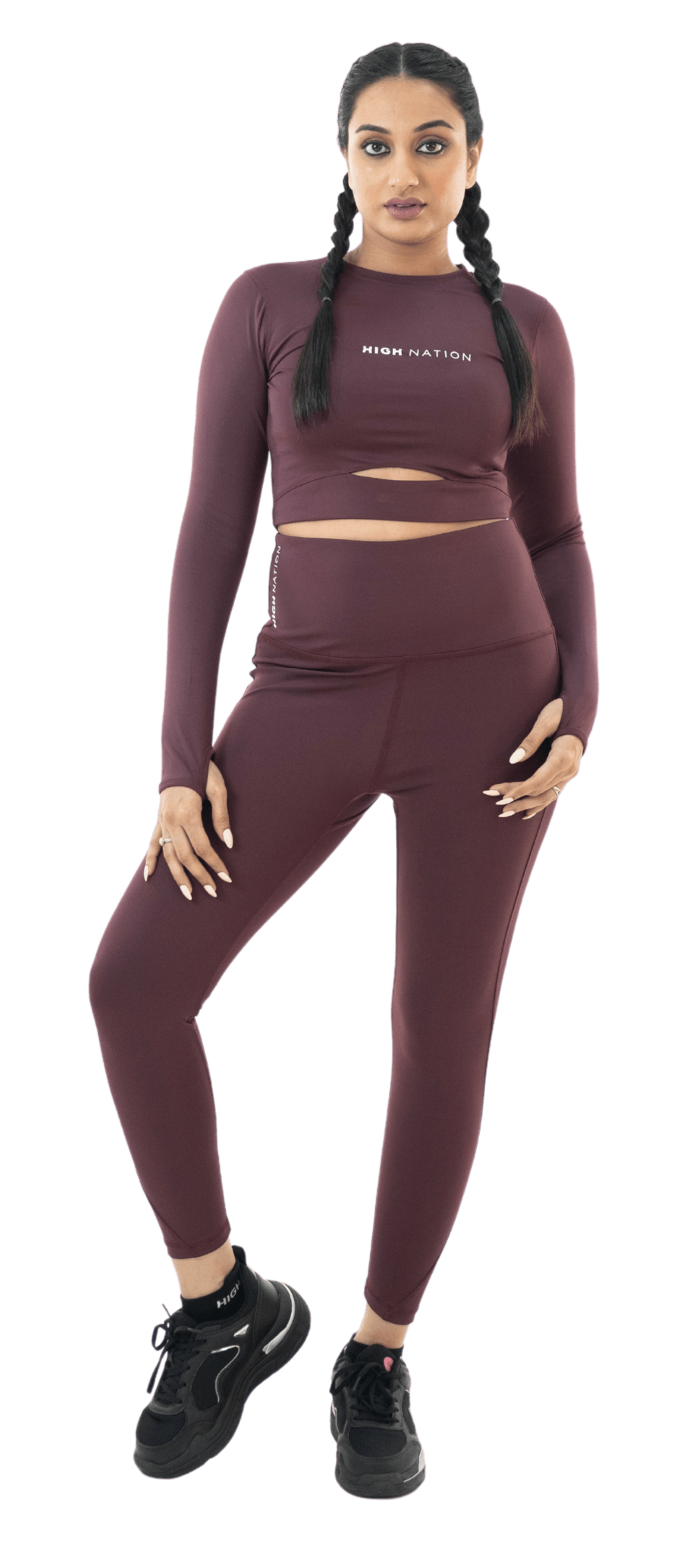Wine Red Active Co-Ord Set - HNAthleisure