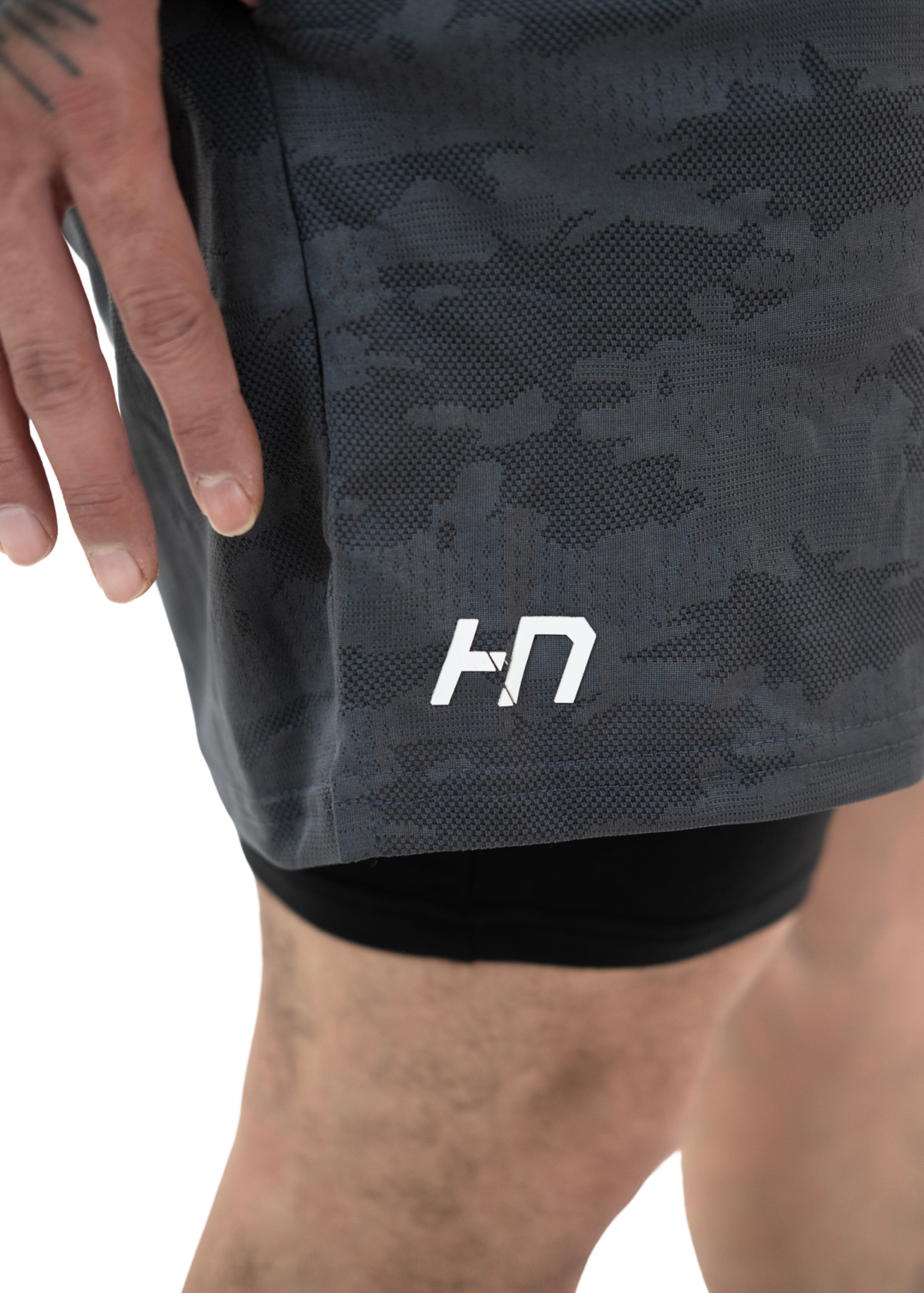 Grey 2Layer Performance Shorts - HNAthleisure