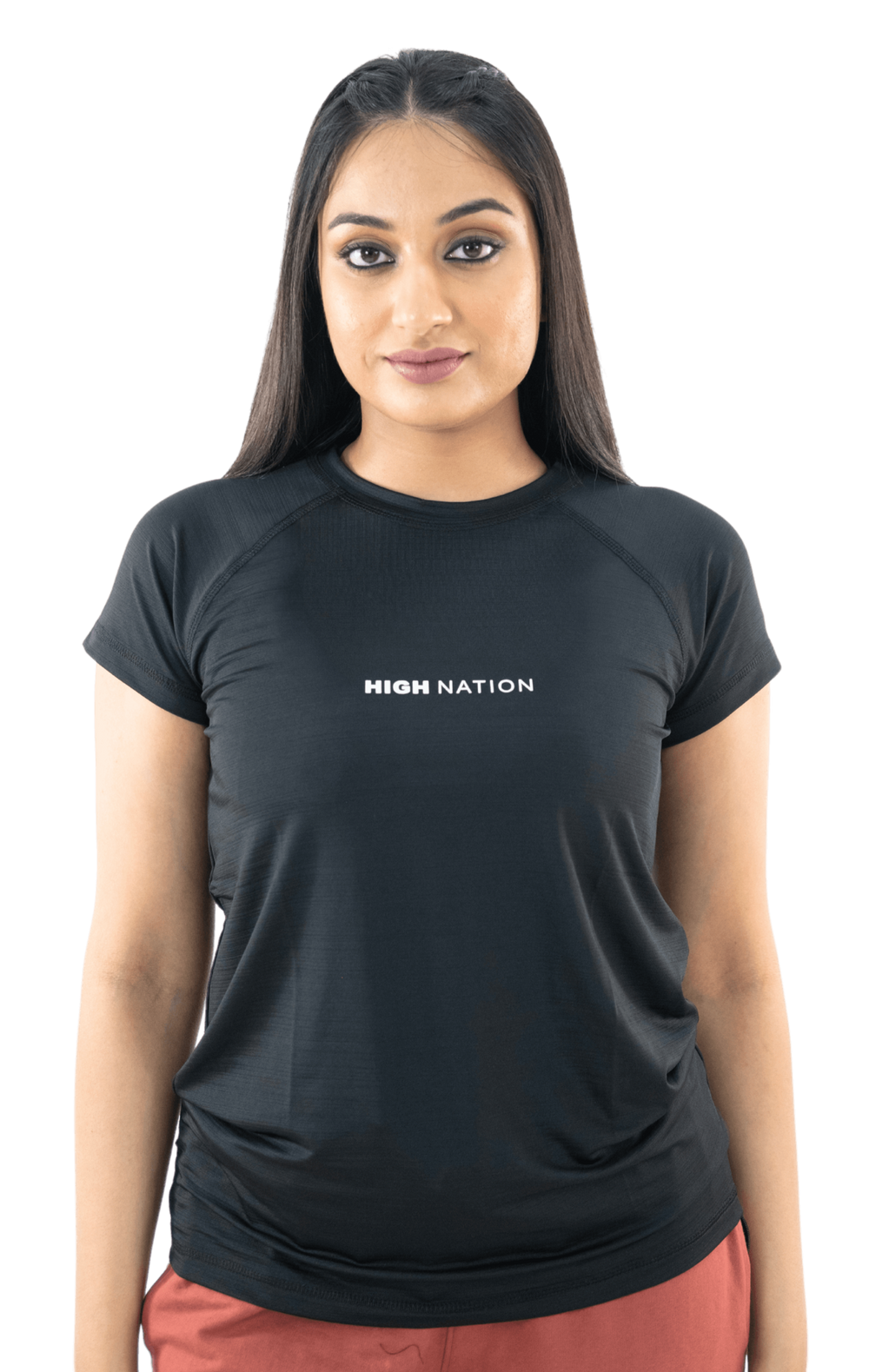 Black Half Sleeve T Shirt womens - HNAthleisure