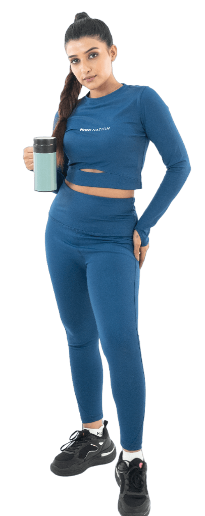 AirForce Blue Active Co-ord Set - HNAthleisure