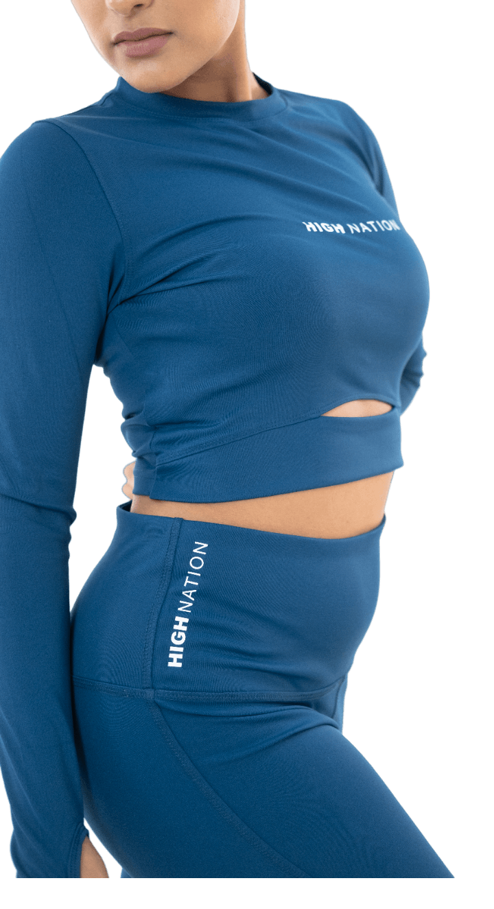 AirForce Blue Active Co-ord Set - HNAthleisure