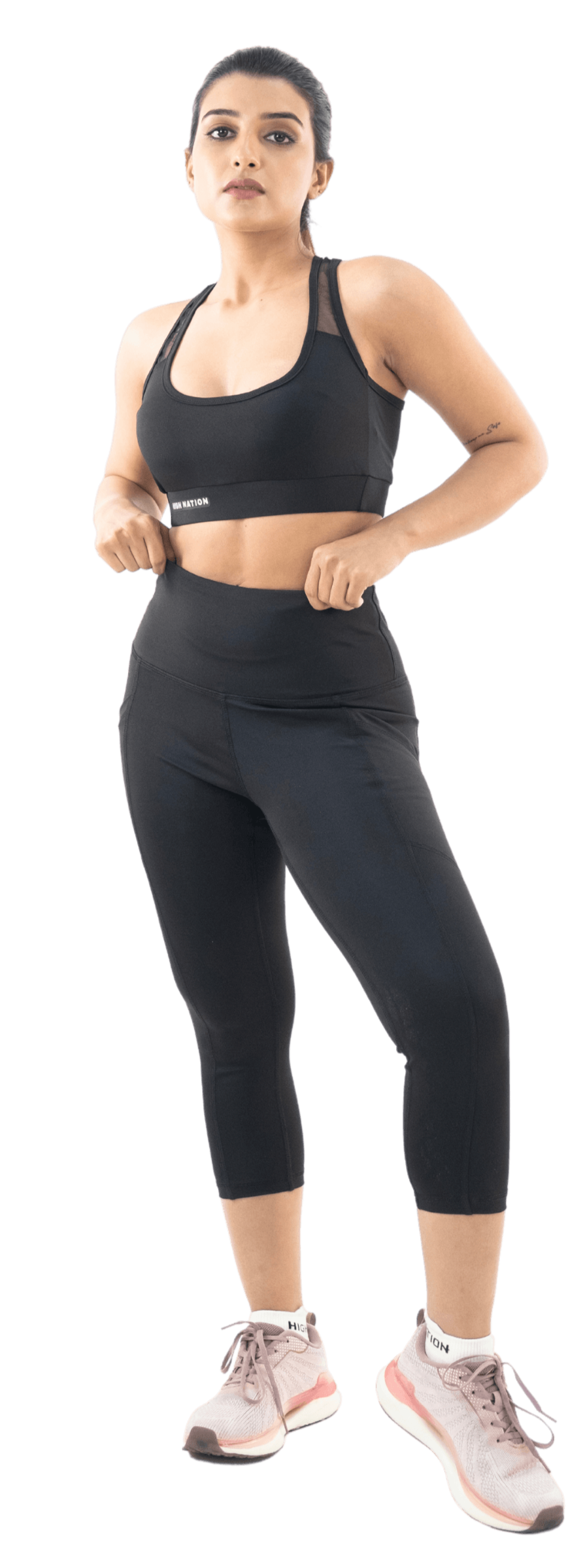 Black High Waist Capri Pant - HNAthleisure