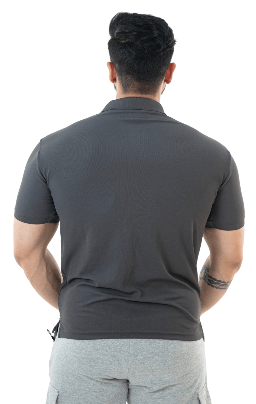 Charcoal Grey Mars Polo T-shirt - HNAthleisure