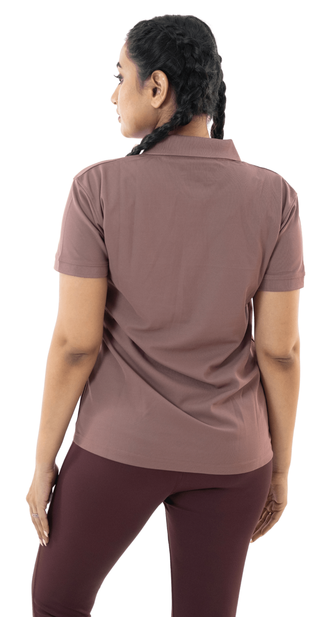 Mauve Brown Mars Polo Tee - HNAthleisure