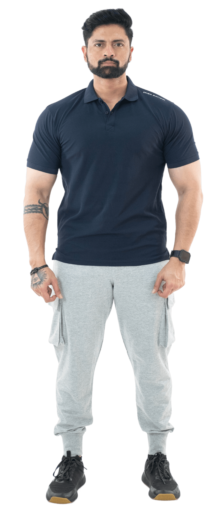 Navy Blue Mars Polo T-shirt - HNAthleisure