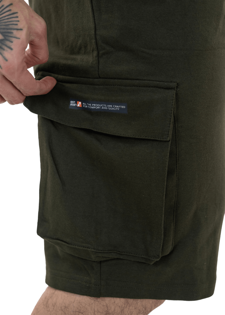 Olive Green Essential Cargo Shorts - HNAthleisure