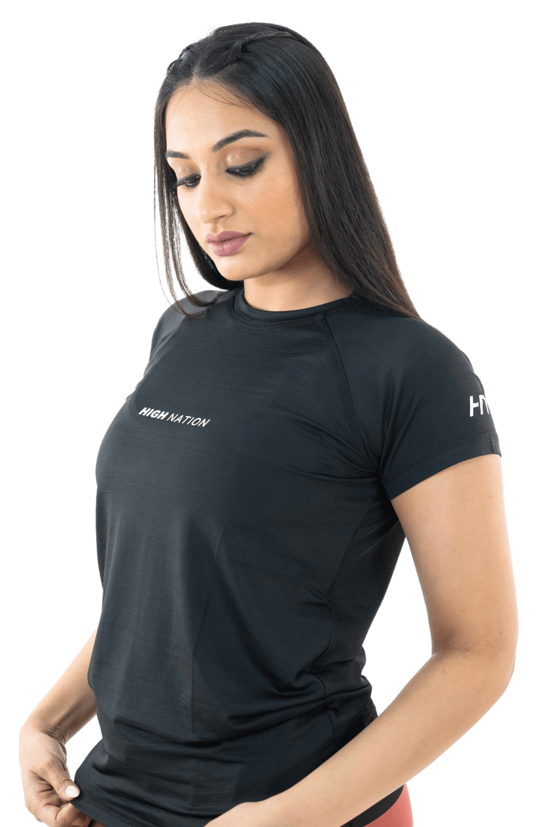 SOuLL Active Black Half Sleeves T-Shirt - HNAthleisure