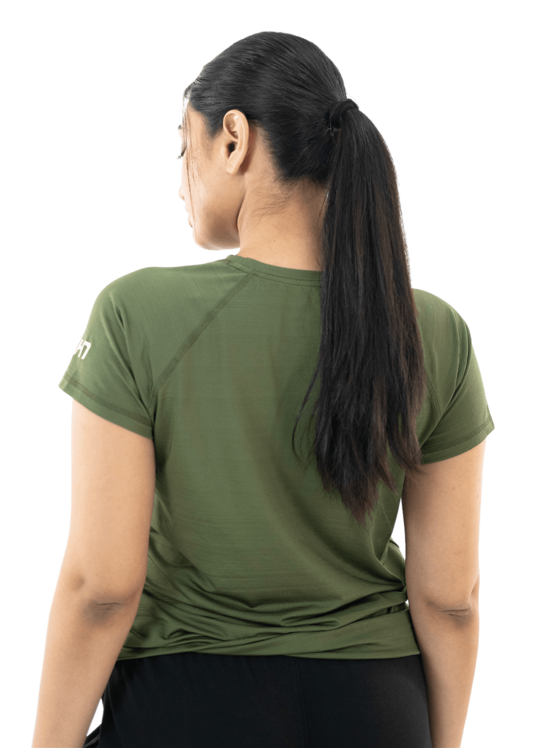 SOuLL Active Olive Green Half Sleeves T-Shirt - HNAthleisure