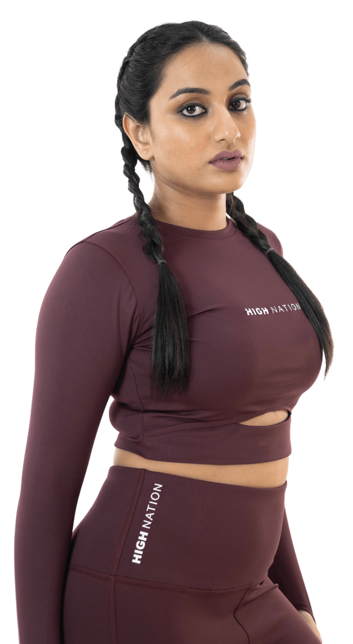 Wine Red Active Co-Ord Set - HNAthleisure