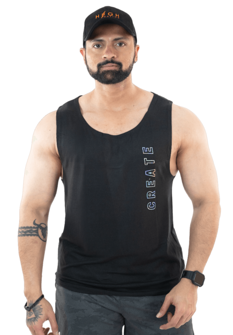 NoVA Men's Black Solid Vest - HNAthleisure
