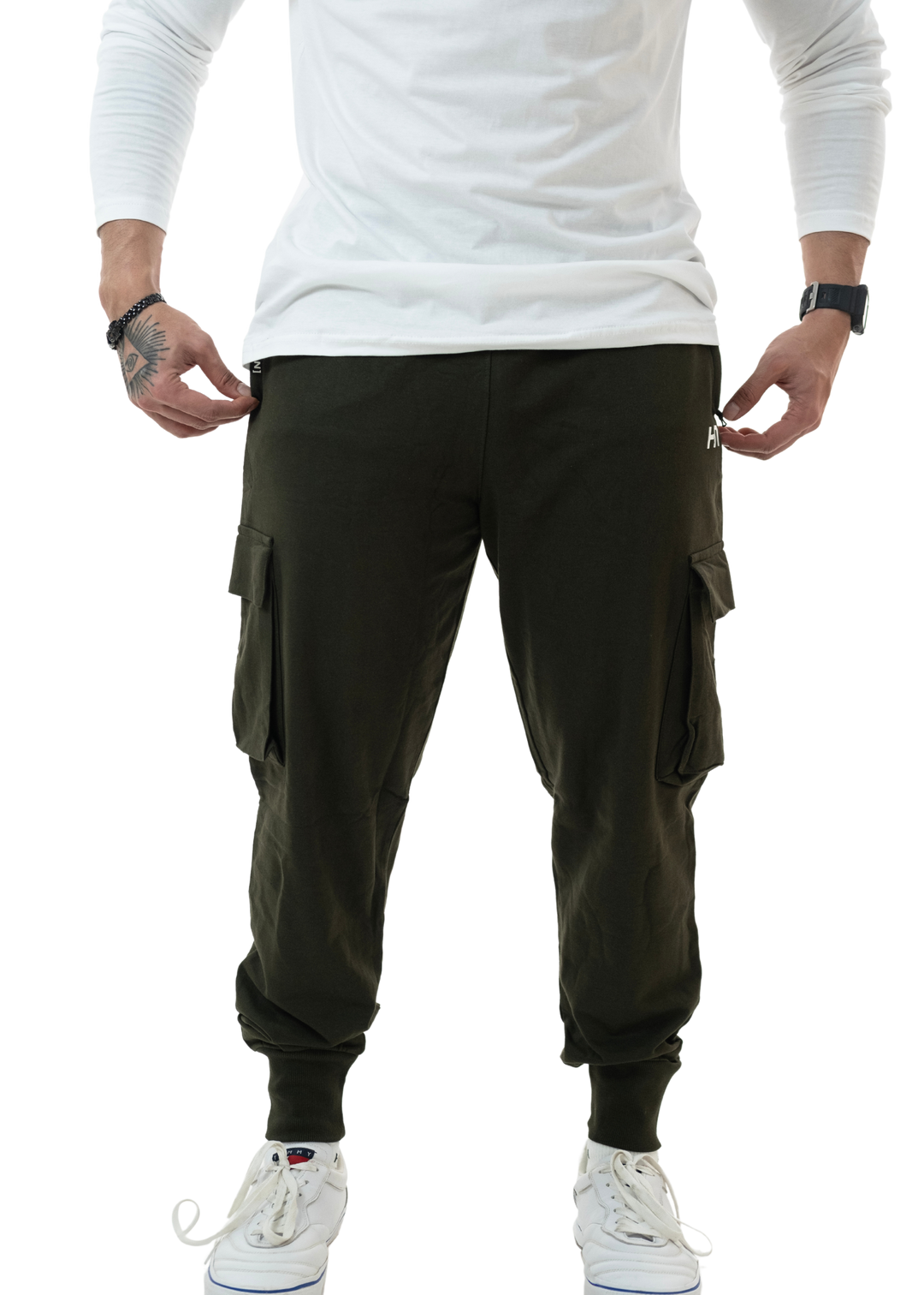 Olive Green The Ultimate Cargo Joggers - HNAthleisure